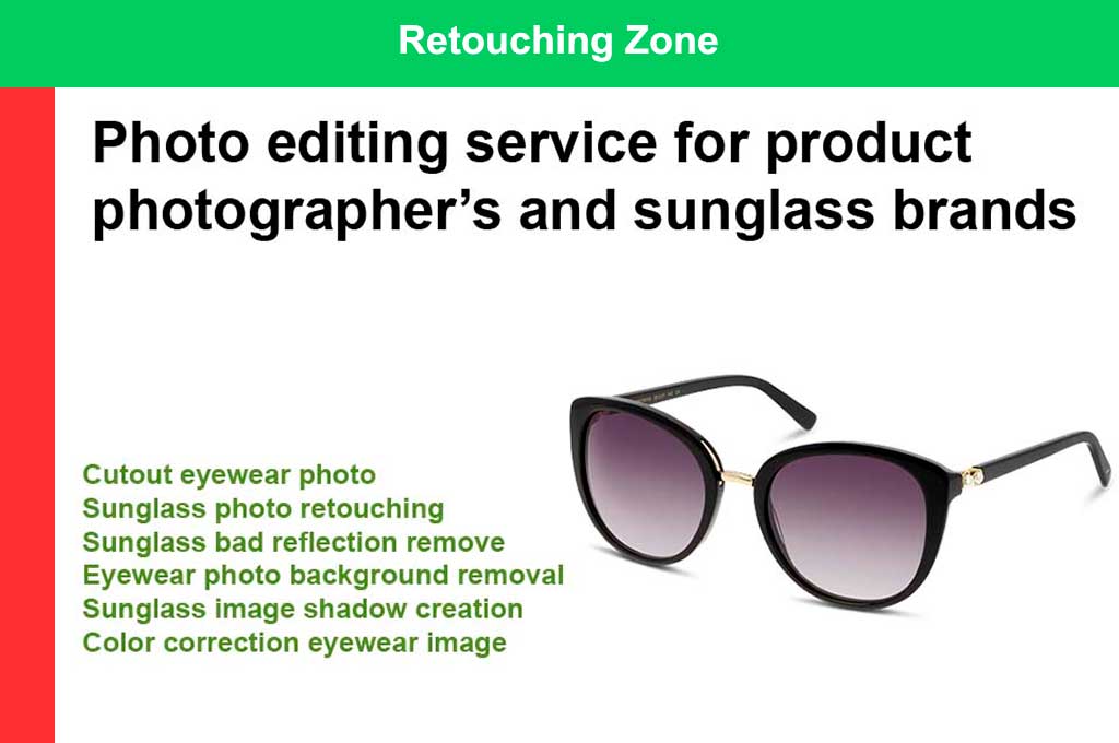 Sunglass Photo Editing Services | From -$0.24