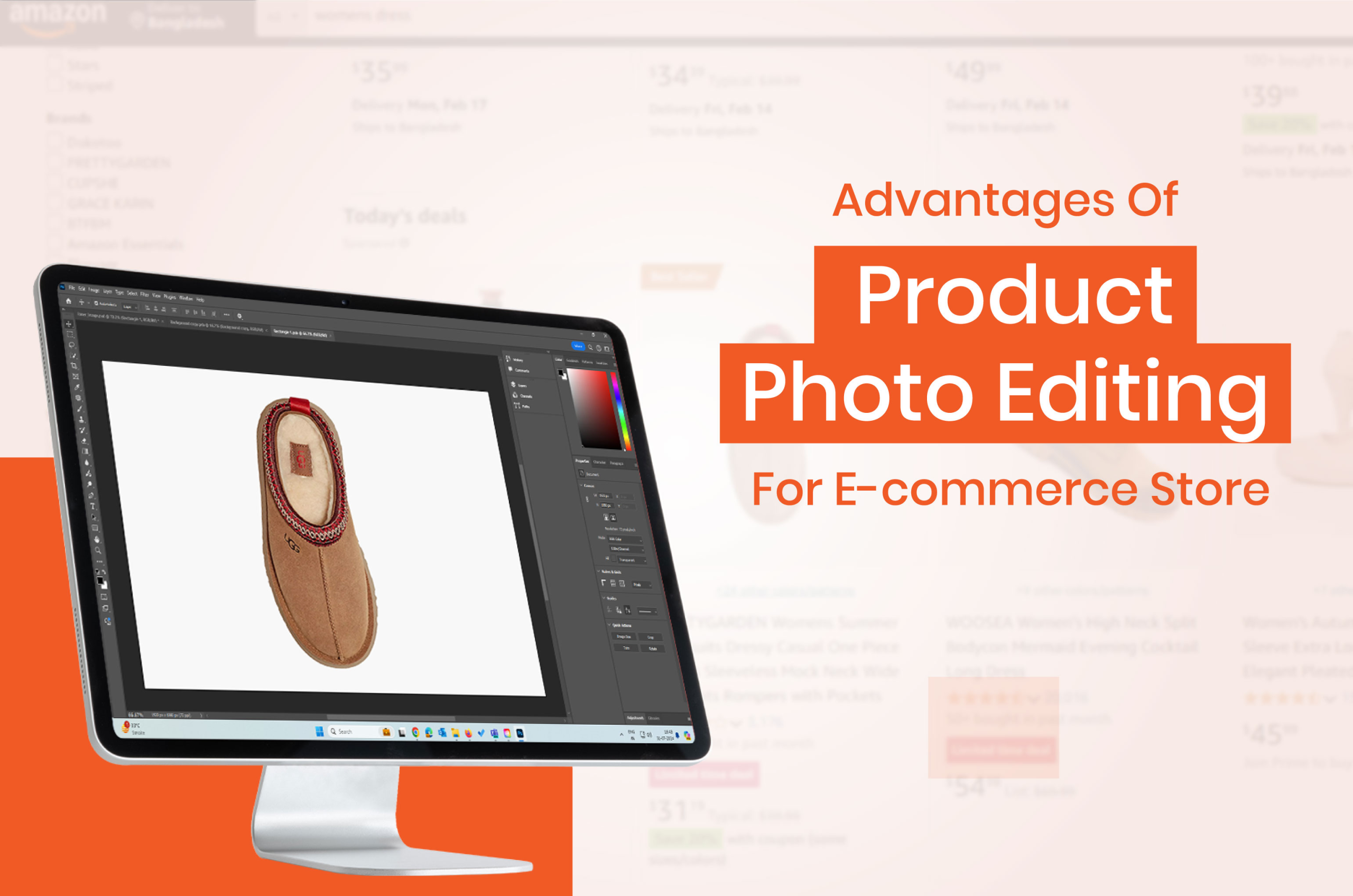 e-commerce product photo editing