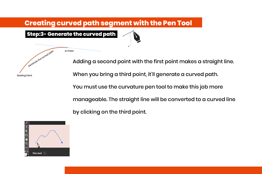 Generate the curved path