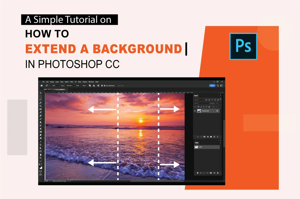 how to extend a background in Photoshop cc