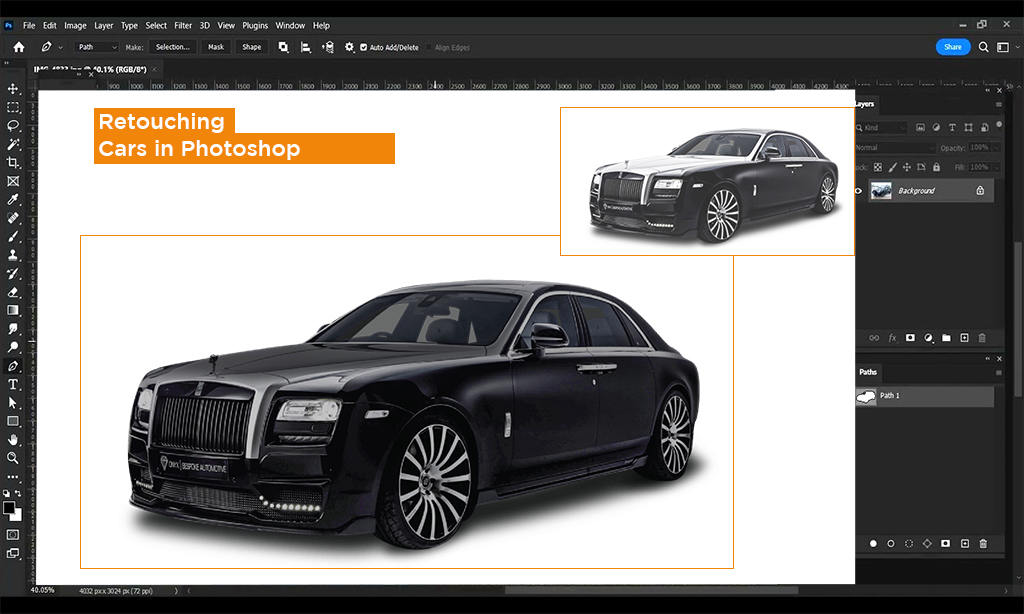 Retouching Cars in Photoshop