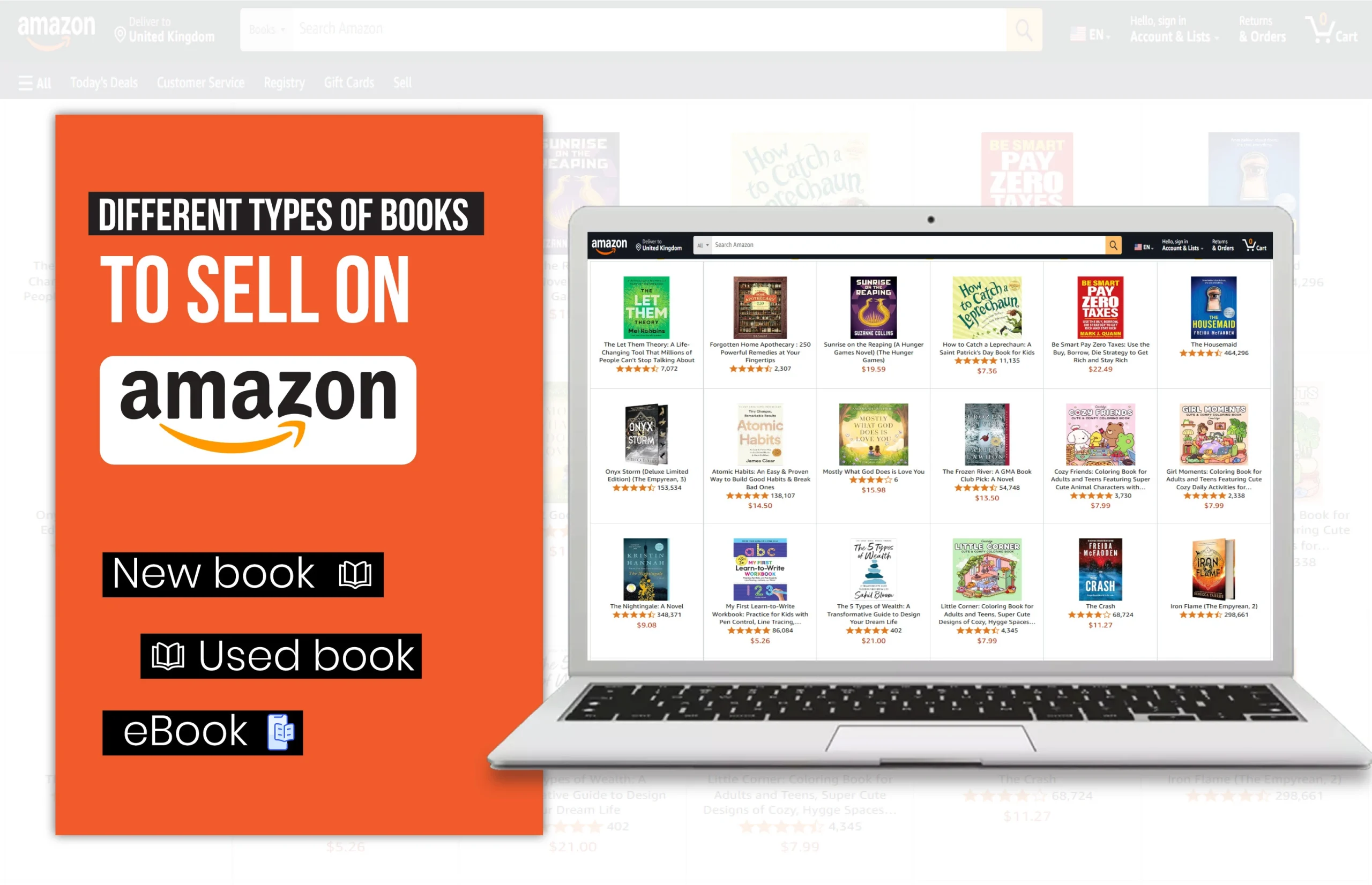 Different types of books to sell on Amazon